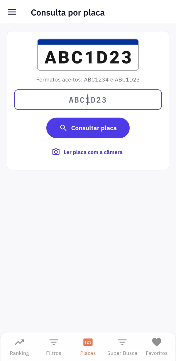 Consulta por placa